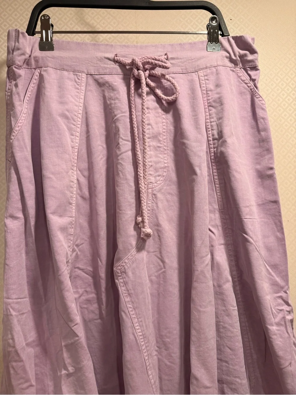 NWT Free People Willow Poplin Maxi Skirt in Pink Lavender Size M